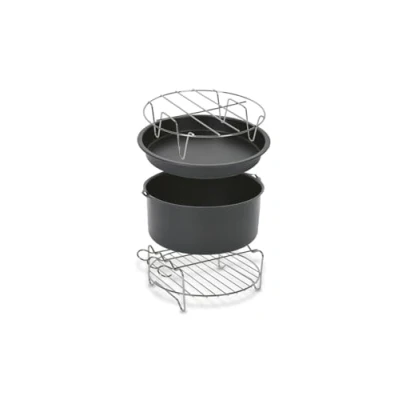 Imagen de Tefal Cesta de cocina Easy Fry XL XA1120, 17 cm, con 4 accesorios, saludable, antiadherente, acero inoxidable, gris