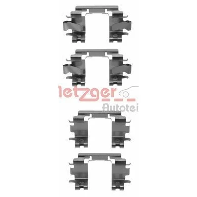 Imagen de METZGER 109 1257 Kit de accesorios, pastillas frenos HONDA: CIVIC 6 Hatchback, Fastback, 5 Coupe