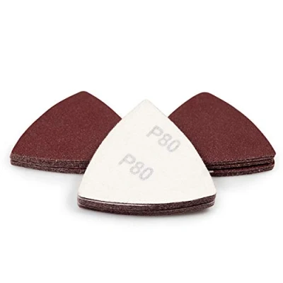 Imagen de SPEEDWOX 30 papeles de lija triangulares 80 mm grano para oscilar múltiples herramientas