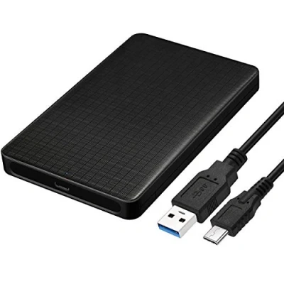 Imagen de Cablecc USB C Tipo a 2.5 pulgadas SATA SSD HDD externo recinto de disco duro para portátil y PC