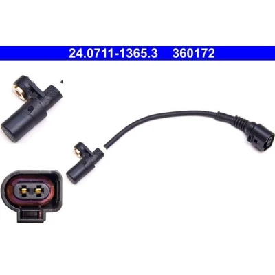 Imagen de ATE 24.0711 1365.3 Sensor de ABS 226 AUDI: A3 Hatchback, TT Coupé, Roadster, VOLKSWAGEN: Golf 4, 4 Variant, Bora Berlina