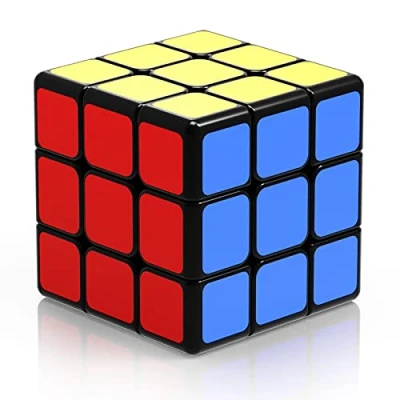 Imagen de ROXENDA Cubo de Velocidad 3X3, Qihang Mágico 3X3X3 Speed Cube Etiqueta Súper Duradera con Colores Vivos