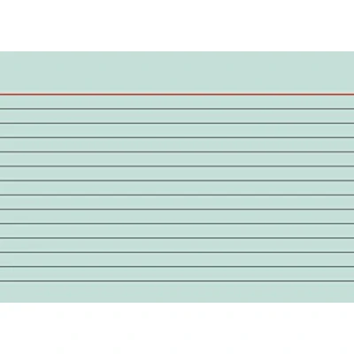 Imagen de Brunnen Tarjetas (cartulina, 180 g/m², A6, horizontal, a rayas), verde, 100 unidades