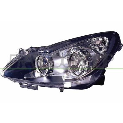 Imagen de PRASCO OP0344914 Faros izquierda H7, H1 negro sin servomotor para reg. alcance luces OPEL: Corsa D Hatchback