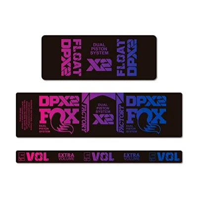 Imagen de STAR SAM Pegatinas Compatibles con amortiguador bici Fox DPX2 2021 degradado Nightfall 1 CMT