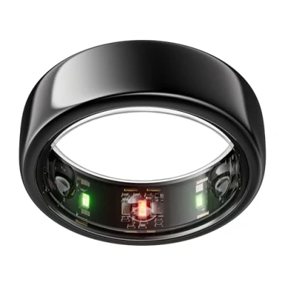 Imagen de Oura Ring Gen3 Horizon Talla 6, Black Anillo Que monitoriza el sueño, la FC y estrés hasta 7 días de autonomía Compatible con iOS Android Averigua tu Kit Tallaje