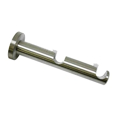 Imagen de Gardinia Soporte Doble de 2 vías Abiertas para diámetro 12 mm Acero Inoxidable 6/5 cm, Metal, cm