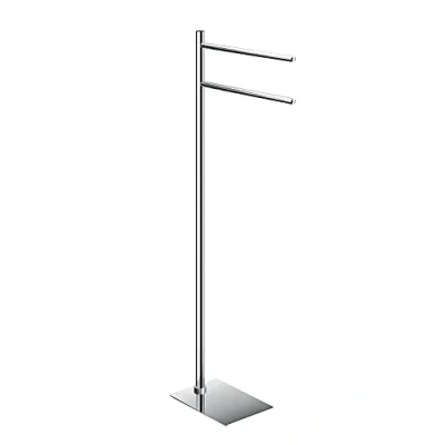 Imagen de GEDY G Seul Lámpara de pie cromada, Medidas 83,3 x 34 14 cm, toallero Acero Inoxidable y cromall, brújula 4 mm incluida, Metal, única