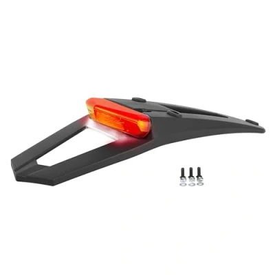 Imagen de Polisport 8571100001 luz trasera, de freno y matricula RSP LED 3.0 homologada compatible para todos los modelos motocross/enduro en color negro