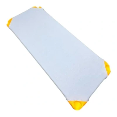 Imagen de Sabana Bajera para Hamaca de guarderia con 4 Gomas.Sábanas Bajeras Cuna Apilable Guardería.145x69cm (1ud Azul)