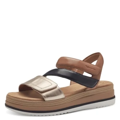 Imagen de Tamaris Comfort Sandalias con plataforma, Mujer, Talla: 39, Nut comb Zapatos