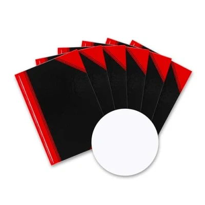 Imagen de Landre 100302832 China Libreta (DIN A5, 60 g/m², papel fino, 96 hojas, 6 unidades), color negro y rojo