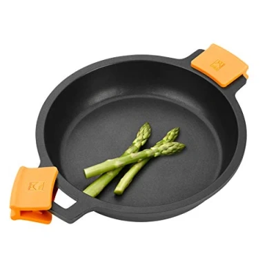 Imagen de BRA Efficient Cacerola baja antiadherente sin tapa, apta para todo tipo de cocinas e inducción, 24 cm