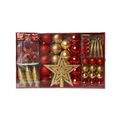 Imagen de HEITMANN DECO Surtido de Behang, Dorado y Rojo, 47.5 x 29.7 6.5 cm, 60