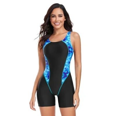 Imagen de BEACHKINI Traje de baño Mujer una Pieza con Espalda Abierta competitivo,06 Bloque,EU 42