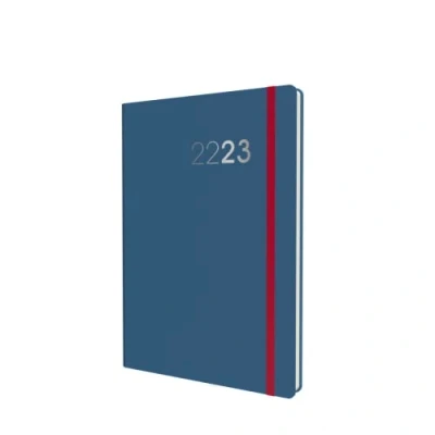 Imagen de Collins Legacy CL63M.60 2223 agenda académica 2022 23, tamaño A6, vista semanal, para estudiantes con diario, notas y horarios, color azul