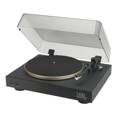 Imagen de Tocadiscos JBL Spinner BT, Bluetooth, AptX™HD, Cabezal extraíble, Transmisión por correa, Dorado y negro