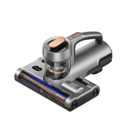 Imagen de Jimmy BX7 Aspirador de mano dual contra ácaros, 600 W, doble cepillo, ideal para animales, esterilización UV y ultrasónico, sensor suciedad, filtración ciclónica