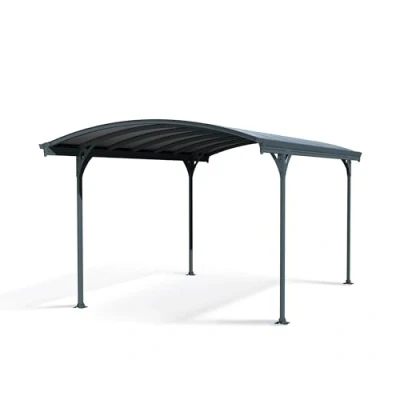 Imagen de Palram Vitoria 5000 Carport Gris Robusta Estructura para Uso Durante Todo el año