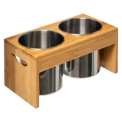 Imagen de 5five escurridor de cubiertos bambú acero inoxidable