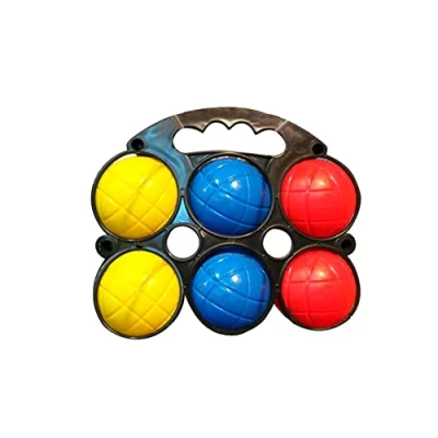Imagen de BLUE SKY 6 Bolas de Petanca Juego Habilidad y Aire Libre 048054 Multicolor Plástico 7 cm Juguete Infantil A Partir 3 años