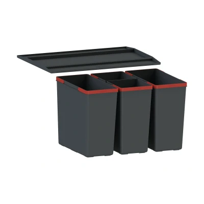 Imagen de Franke Easysort 600 2 Clasificador de Residuos, Negro, 37.8 x 56.4 34.3 cm