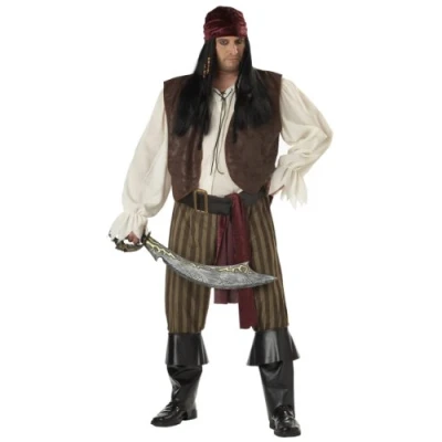 Imagen de California Costumes, Disfraz de Pirata Rogue para los Hombres, Talla Plus 4XL 5XL (Indefinido 01641)