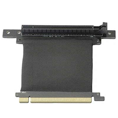 Imagen de tarjeta elevadora PCI E 16X, Express 3.0 cable de extensión 90 grados, alta velocidad, 70 mm
