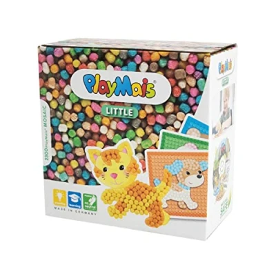 Imagen de PlayMais Mosaic Little Friends Kit de Manualidades para niñas y niños 3 años 2300 Piezas 6 Plantillas mosaicos con Animales estimula la Creatividad motricidad