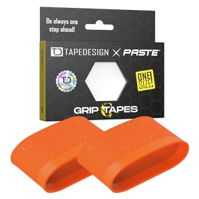 Imagen de TAPEDESIGN Espinilleras Grip Tapes de Silicona, fútbol Hombres Mujeres Naranja Soporte para Calcetines