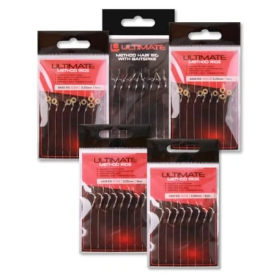 Imagen de Ultimate Method Feeder Rig Pack (40pcs) Bajo de línea para pez blanco