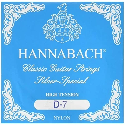 Imagen de Hannabach Cuerdas Para Guitarra Clasica, Serie 815 Guitarras De 8/10 Cuerdas, Tension Alta, Plateado Especial Cuerda Suelta D7/Re7