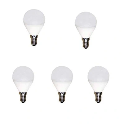 Imagen de Tecnolux Euro BOMBILLA LED ESFERICA 5W 220 240V E14 6400K 5 (Pack)