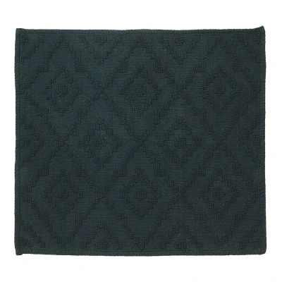 Imagen de Sealskin Aztec Alfombra de baño 60x60 cm Algodón Verde oscuro