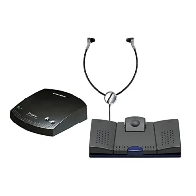 Imagen de Digta Transcription Premium Kit 568 (KDC5672 12), Soundbox 830, Auriculares y Interruptor de pie, Incluye Software Dictado
