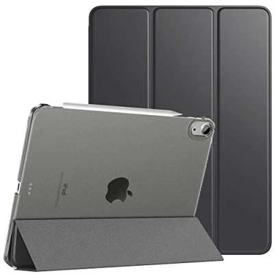 Imagen de TiMOVO Funda para iPad Air 11 Pulgadas M2 2024, 6ª/5ª/4ª Generación (2024/2022/2020) 10,9 Pulgadas, Cubierta Trasera Tableta Inteligente con Auto Estela/Sueño Gris Espacial