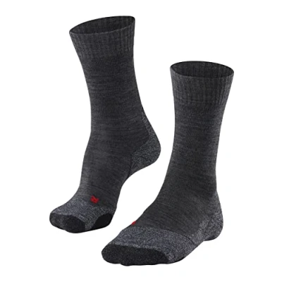 Imagen de FALKE TK2 Explore W SO lana hilo funcional anti ampollas gruesa 1 par, Calcetines para senderismo Mujer, Gris (Asphalt Melange 3180), 41 42