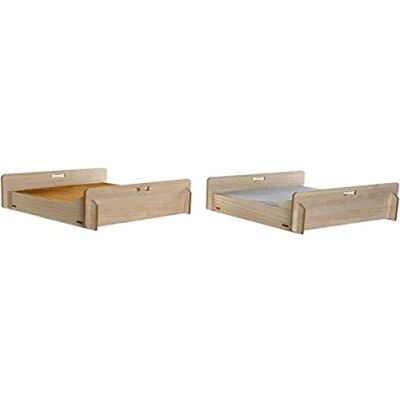 Imagen de Cama para Mascota Dkd Home Decor Marrón Gris Poliéster Madera MDF (2 Pcs) (58 X 47 20 Cm)
