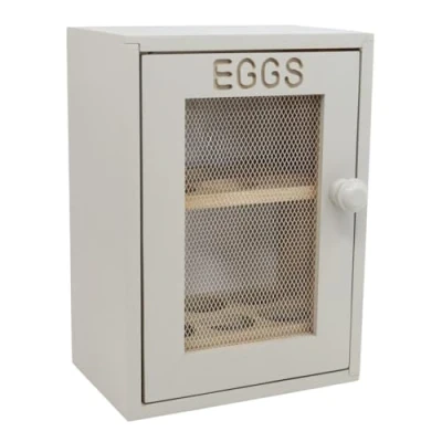 Imagen de APOLLO The HOUSEWARES Brand 4936 Egg Cabinet Grey, Wood, 12 x 18 25 cm Armario para Huevos, Color Gris, Madera