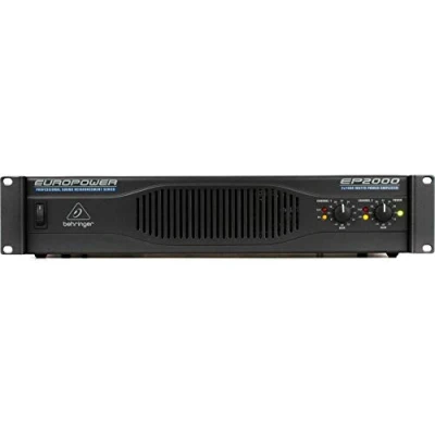 Imagen de Behringer EUROPOWER EP2000 Amplificador de potencia estéreo profesional 2000 vatios con tecnología ATR (respuesta transitoria acelerada)
