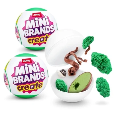Imagen de Mini Brands Cápsula Create Garden de ZURU, Juguete Sorpresa con Minis coleccionables, Embalaje Ciego, Manual, (2 Capsule)