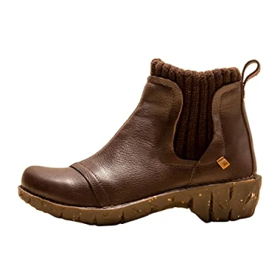 Imagen de El Naturalista Mujer Botas Chelsea Yggdrasil, señora Botines,Plantilla Desmontable,botín,Bota de Deslizamiento,Plano,Botas,Brown,38 EU / 5 UK