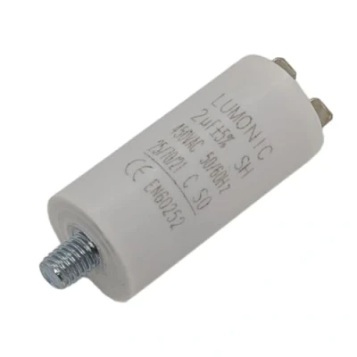 Imagen de Lumonic Condensador de arranque con Enchufe 6,3x0,8mm I 2µF 450V 26x55mm 2uF motor carcasa plástico funci