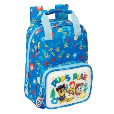 Imagen de PAW PATROL PUPS RULE Mochila Infantil, con Asas, Adaptable a Carro, Ideal para Niños de Diferentes Edades, Cómoda y Versátil, Calidad Resistencia, 20x8x28 cm, Color