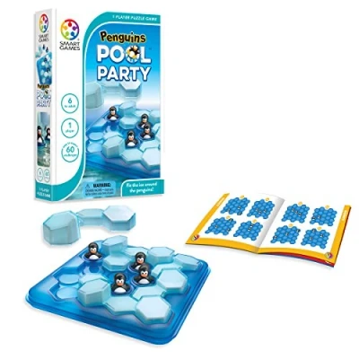 Imagen de Smartgames Penguins Pool Party Juegos De Mesa Para Niños Educativos 6 Años O Más Juego Infantil Rompecabezas Infantiles