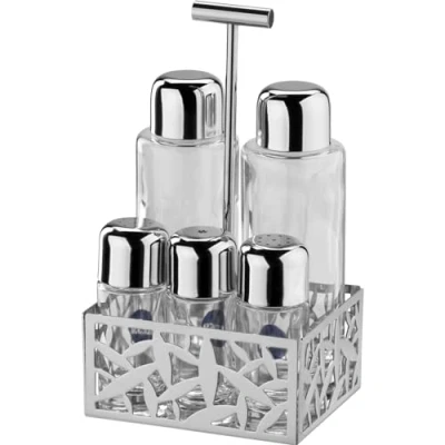 Imagen de Alessi Cactus! Servicio de Mesa (aceitera, vinagrera, salero, pimentero y especiero)