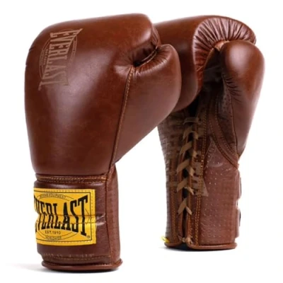 Imagen de Everlast Unisex Guantes de Boxeo para Adultos, 1910 clásicos, Color marrón, 16 oz