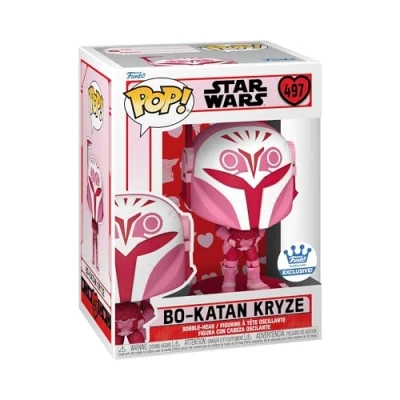 Imagen de Funko Pop! Star Wars: Valentines Bo Katan The Mandalorian Figura de Vinilo Coleccionable Idea Regalo Mercancia Oficial Juguetes para Niños y Adultos TV Fans