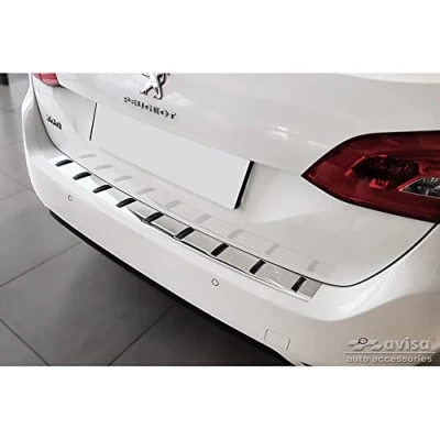 Imagen de Avisa Protector del Parachoques Trasero Inoxidable Compatible con Peugeot 308 SW II 2013 2017 &amp; Facelift 2021 &#039;Strong Edition&#039;