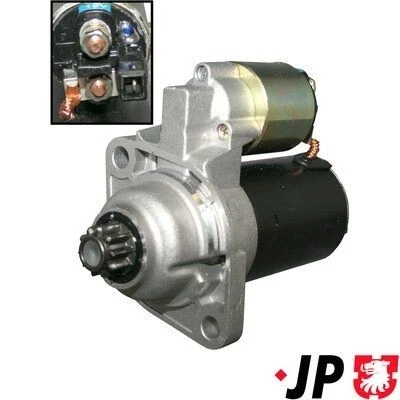 Imagen de JP GROUP 1190301200 Motor de arranque 12 1,1 10 SEAT: Ibiza 3, Leon I Hatchback, 2, VOLKSWAGEN: Golf 4, New Beetle Sharan
